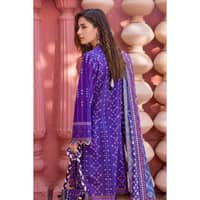 Chunri Lawn Unstitched Gold Printed Suit CL-32141B 3PC - image 3