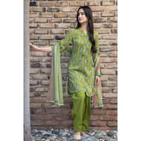 Lawn Unstitched Printed Suit with chiffon dupatta BM-32031 3PC - image 5