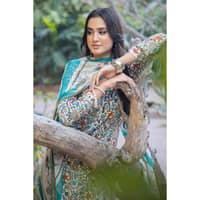 Lawn Unstitched Printed Suit with chiffon dupatta BM-32032 3PC - image 4