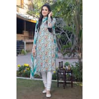 Lawn Unstitched Printed Suit with chiffon dupatta BM-32032 3PC - image 2