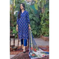 Lawn Unstitched Printed Suit with chiffon dupatta BM-32033 3PC - image 4
