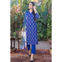 Lawn Unstitched Printed Suit with chiffon dupatta BM-32033 3PC - image 2