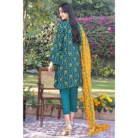 Lawn Unstitched Printed Suit with chiffon dupatta BM-32034 3PC - image 5