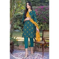 Lawn Unstitched Printed Suit with chiffon dupatta BM-32034 3PC - image 4