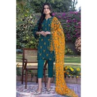 Lawn Unstitched Printed Suit with chiffon dupatta BM-32034 3PC - image 3