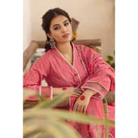 Lawn Glitter Printed Unstitched Suit with Gota Lace CL-32421 3PC - image 4