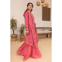 Lawn Glitter Printed Unstitched Suit with Gota Lace CL-32421 3PC - image 3