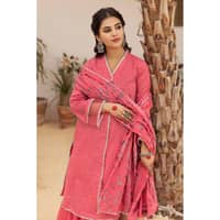Lawn Glitter Printed Unstitched Suit with Gota Lace CL-32421 3PC