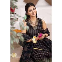 Lawn Glitter Printed Unstitched Suit with Gota Lace CL-32413 3PC - image 4