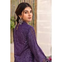 Lawn Glitter Printed Lawn Unstitched Suit with Gota Lace CL-32423 3PC - image 3