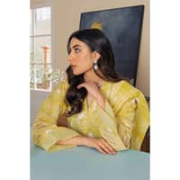 Lawn Foam Printed Lawn Unstitched Suit with Crochet Lace CL-32408 3PC - image 5