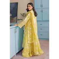 Lawn Foam Printed Lawn Unstitched Suit with Crochet Lace CL-32408 3PC - image 3