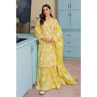 Lawn Foam Printed Lawn Unstitched Suit with Crochet Lace CL-32408 3PC - image 2