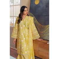Lawn Foam Printed Lawn Unstitched Suit with Crochet Lace CL-32408 3PC