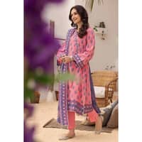 Silver and Lacquer Printed Lawn Unstitched Suit with Gota Lace CL-32417 3PC - image 3