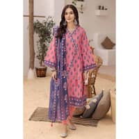Silver and Lacquer Printed Lawn Unstitched Suit with Gota Lace CL-32417 3PC - image 2