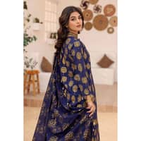 Lawn Glitter Printed Unstitched Suit with Gota Lace CL-32416 3PC - image 4