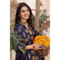 Lawn Glitter Printed Unstitched Suit with Gota Lace CL-32416 3PC - image 3