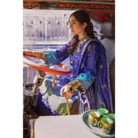Glitter Printed Lawn Unstitched Suit CL-32534A 3PC - image 4