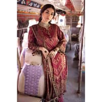 Glitter Printed Lawn Unstitched Suit CL-32539A 3PC - image 5