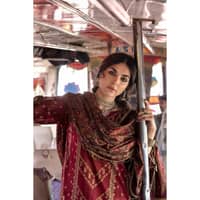 Glitter Printed Lawn Unstitched Suit CL-32539A 3PC - image 4