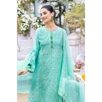 Foil Embroidered Lawn Unstitched Suit with Zari Dupatta CK-32007 3PC