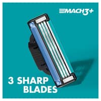Gillette Mach3 Plus Shaving Razor Carts 5s - image 2