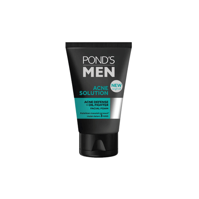 Ponds Man Acne Solution Acne Defense + Oil Fighter Facial Foam 100g