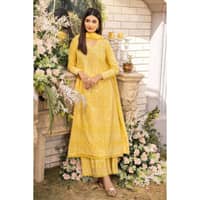 Foil Embroidered Lawn Unstitched Suit with Zari and sequins Dupatta CK-32004 3PC - image 3