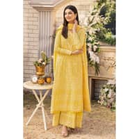 Foil Embroidered Lawn Unstitched Suit with Zari and sequins Dupatta CK-32004 3PC - image 2