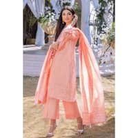 Embroidered Lawn Unstitched Suit with Zari Dupatta CK-32006 3PC - image 4