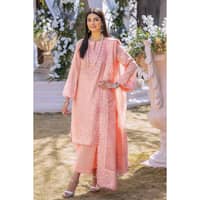 Embroidered Lawn Unstitched Suit with Zari Dupatta CK-32006 3PC - image 2