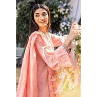 Embroidered Lawn Unstitched Suit with Zari Dupatta CK-32006 3PC