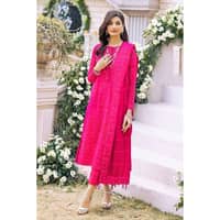 Silver Foil Lawn Embroidered Unstitched Suit with Zari and Sequins Dupatta CK-32001 3PC - image 3