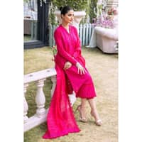 Silver Foil Lawn Embroidered Unstitched Suit with Zari and Sequins Dupatta CK-32001 3PC