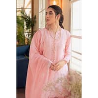 Embroidered Jacquard Unstitched Suit with Yarn Dyed Dupatta FE-32002 3PC - image 5