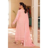 Embroidered Jacquard Unstitched Suit with Yarn Dyed Dupatta FE-32002 3PC - image 4