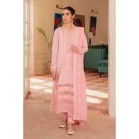 Embroidered Jacquard Unstitched Suit with Yarn Dyed Dupatta FE-32002 3PC - image 2