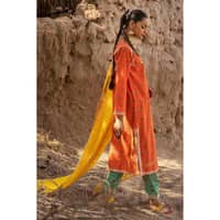 Lawn Embroidered Ustitched Suit with Embroidered Zari Dupatta FE-32102 3PC