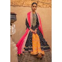 Embroidered Lawn Unstitched Suit with Embroidered Zari Dupatta FE-32101 3PC - image 4