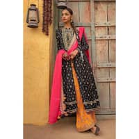 Embroidered Lawn Unstitched Suit with Embroidered Zari Dupatta FE-32101 3PC - image 2