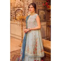 Lawn Embroidered Unstitched Suit with Jacquard Dupatta FE-32040 3PC - image 5