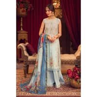 Lawn Embroidered Unstitched Suit with Jacquard Dupatta FE-32040 3PC - image 2