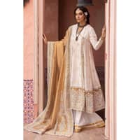 Embroidered Lawn Suit with Lacquer Printed Mehsuri Dupatta FE-32029 3PC - image 2