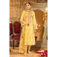 Embroidered Lawn Unstitched Suit with Embroidered Organza Dupatta FE-32041 3PC - image 2