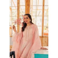 Embroidered Lawn Unstitched Suit with Embroidered Organza Dupatta FE-32008 3PC - image 5
