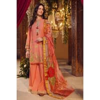 Lawn Embroidered Unstitched Suit with Printed Jacquard Dupatta FE-32044 3PC - image 4