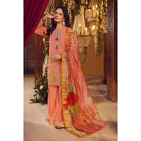 Lawn Embroidered Unstitched Suit with Printed Jacquard Dupatta FE-32044 3PC - image 3