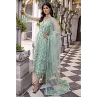 Sequins Embroidered Net Unstitched Suit with Sequins Embroidered Net Dupatta FE-32081 3PC - image 5