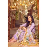 Embroidered Lawn Unstitched Suit with Jacquard Dupatta FE-32042 3PC - image 5